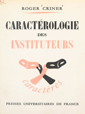 cover image of Caractérologie des instituteurs